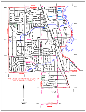 Brown Deer Boundary Map