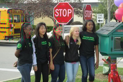Interact Club at Little Libraries Ribbon Cutting