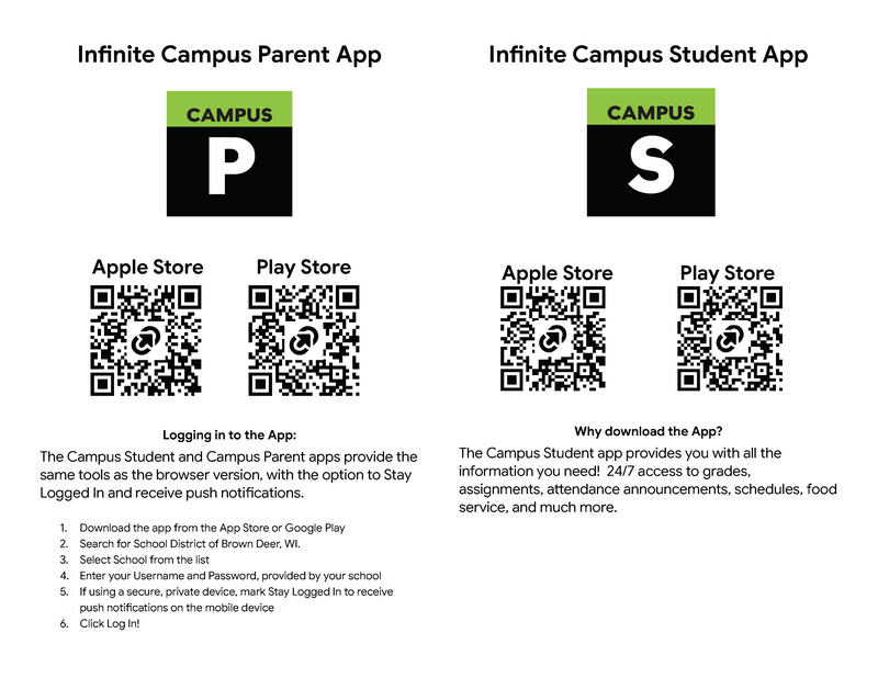 Infinite Campus Student and Parent login information.